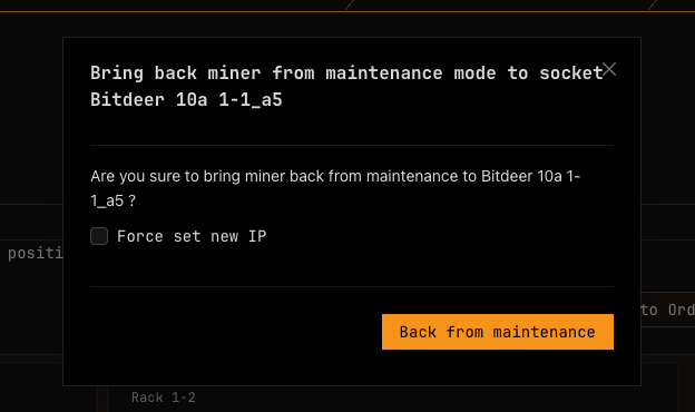 Filter Maintenance Miners