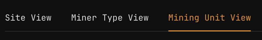 Reporting on your bitcoin mining: Efficiency Mining Unit View